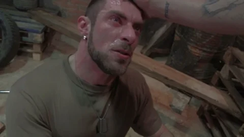 Men: Throat Filled by a Hairy Latin