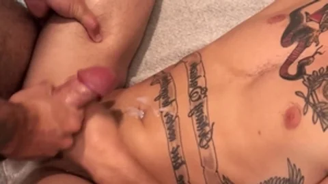Activeduty: Tattooed Cole Weston and Cole bareback anal sex