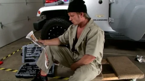 Next Door Male: Stamina and Strength in His Workshop