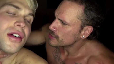 RealMenFuck: Huge balls Trent Marx blowjob