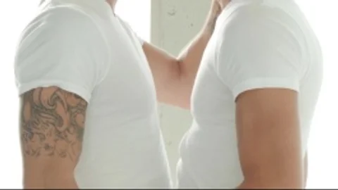 Real couple - Massimo Piano & Klein Kerr butt Hook up