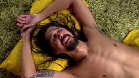 AlternaDudes - Hairy Guy Criss sex with toys feet licking