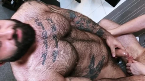 Bear Back: Atlas Grant with Mac Savage hardcore rimming