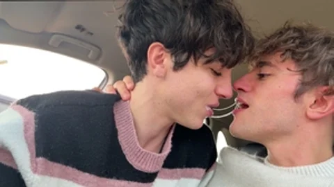 Raw public blowjob for a hot twink