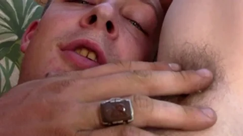 PitsAndPubes: Varg Leitwolf masturbation with big dildo