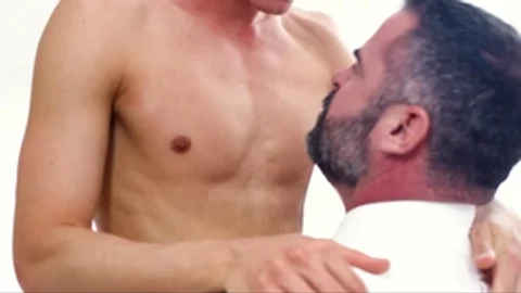 MissionaryBoys - Elder Sorensen sucks penis in shower