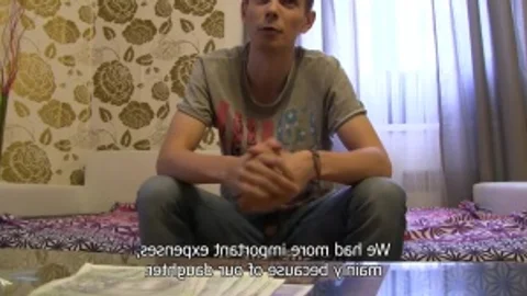 Poor and shy lad from Prague agreed for sex