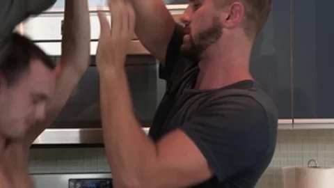 FamilyDick - Joe Ex & naughty hunk Wesley Woods butt sex porn
