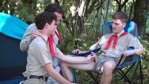 Boys At Camp - Pretty Colton McKeon butt fucking in shorts
