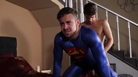 ManUpFilms - Gay Dante Colle in spandex jerking big cock