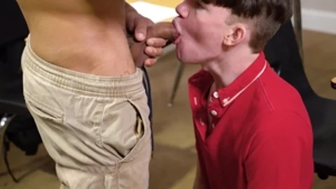 Bully Him: Levi's Nervous Mouth on Leon's Cock