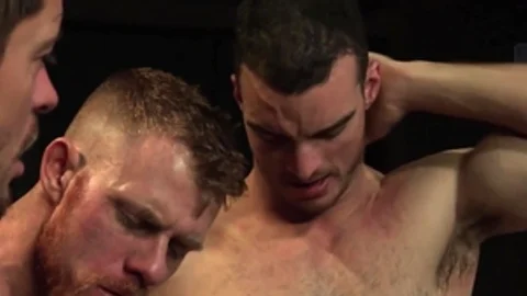 RagingStallion - Hard nailining beside hairy bodybuilder