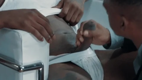 Noir Male: Black haired Deep Dic blowjob cum anal