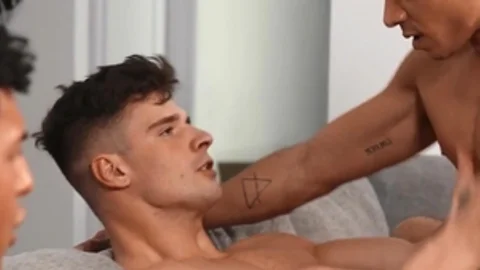 Str8toGay.com - Slamming hard plus tattooed american gay