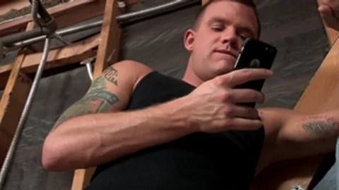 DylanLucas: Gay Brandon Wilde jerking Max Sargent huge penis