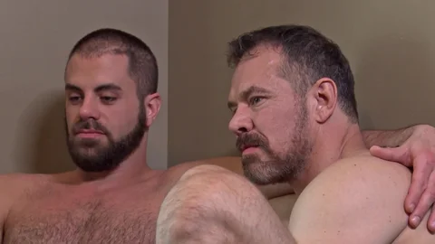 MenOver30 - Marcus & Max bends over in backstage