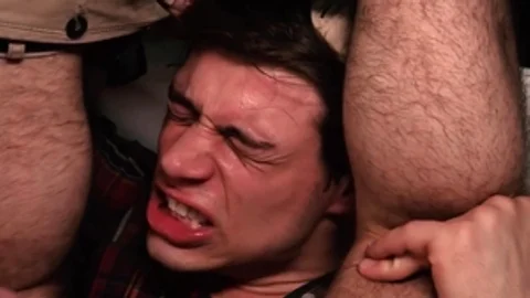 HotHouse: College guy being fucked by big balls stud